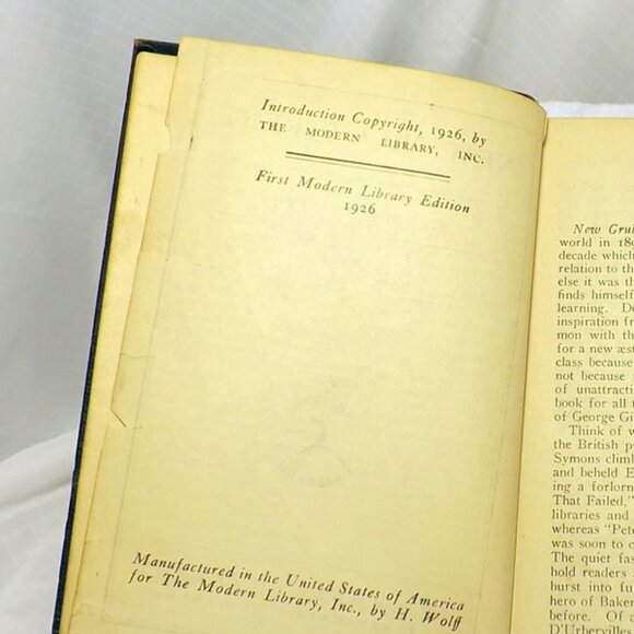 VTG Book "New Grub Street" by George Gissing - Picture 11 of 14